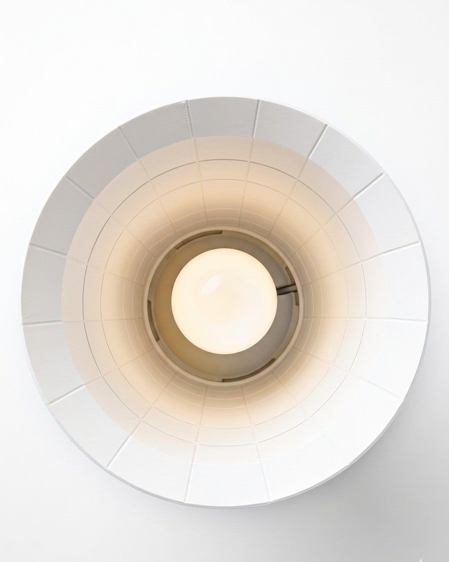 Design-Tischlampe "Grid" mit edlem Gold-Silber-Sockel