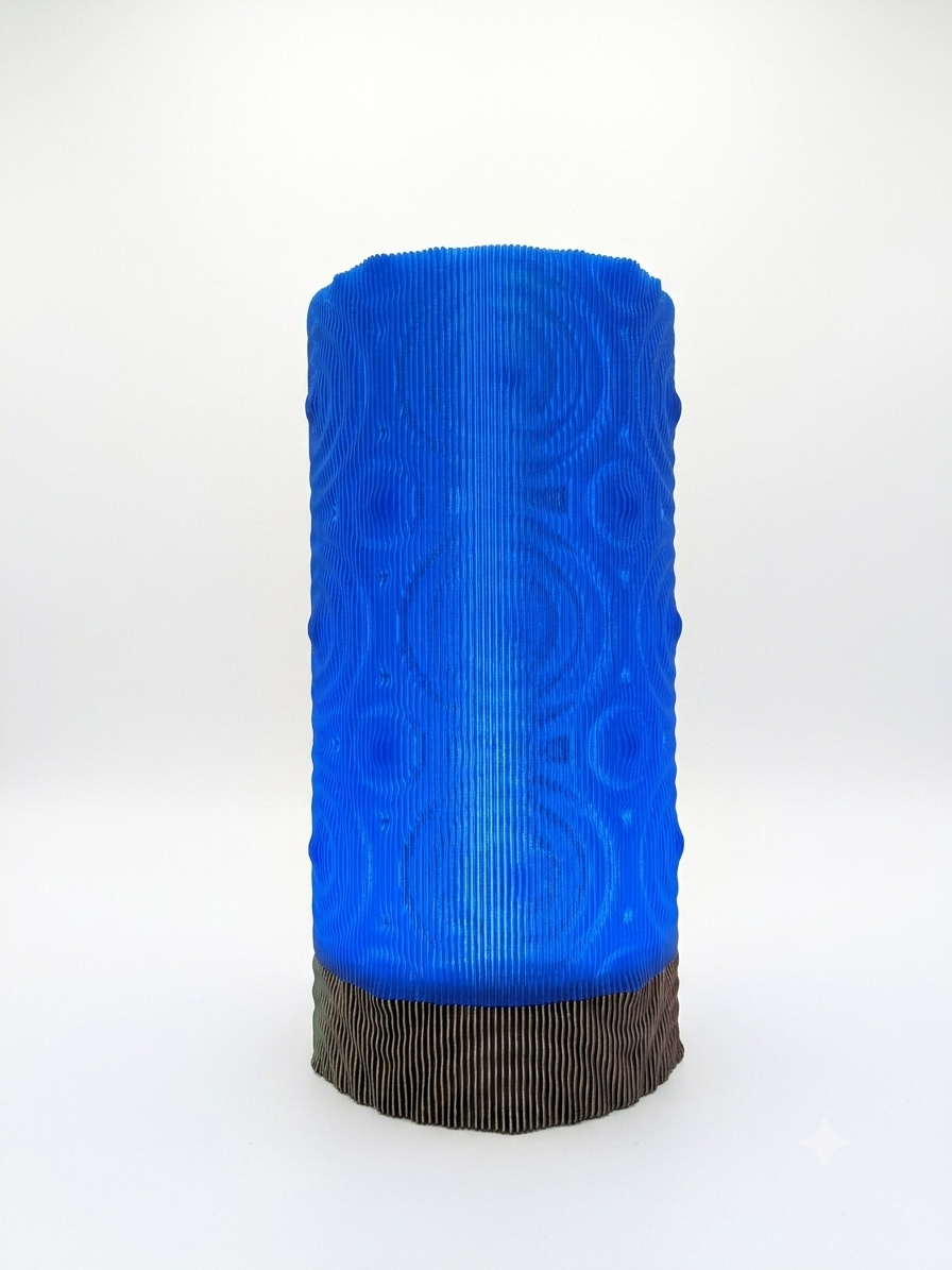 Moderne LED-Tischlampe im faszinierenden 3D-Wellen-Design