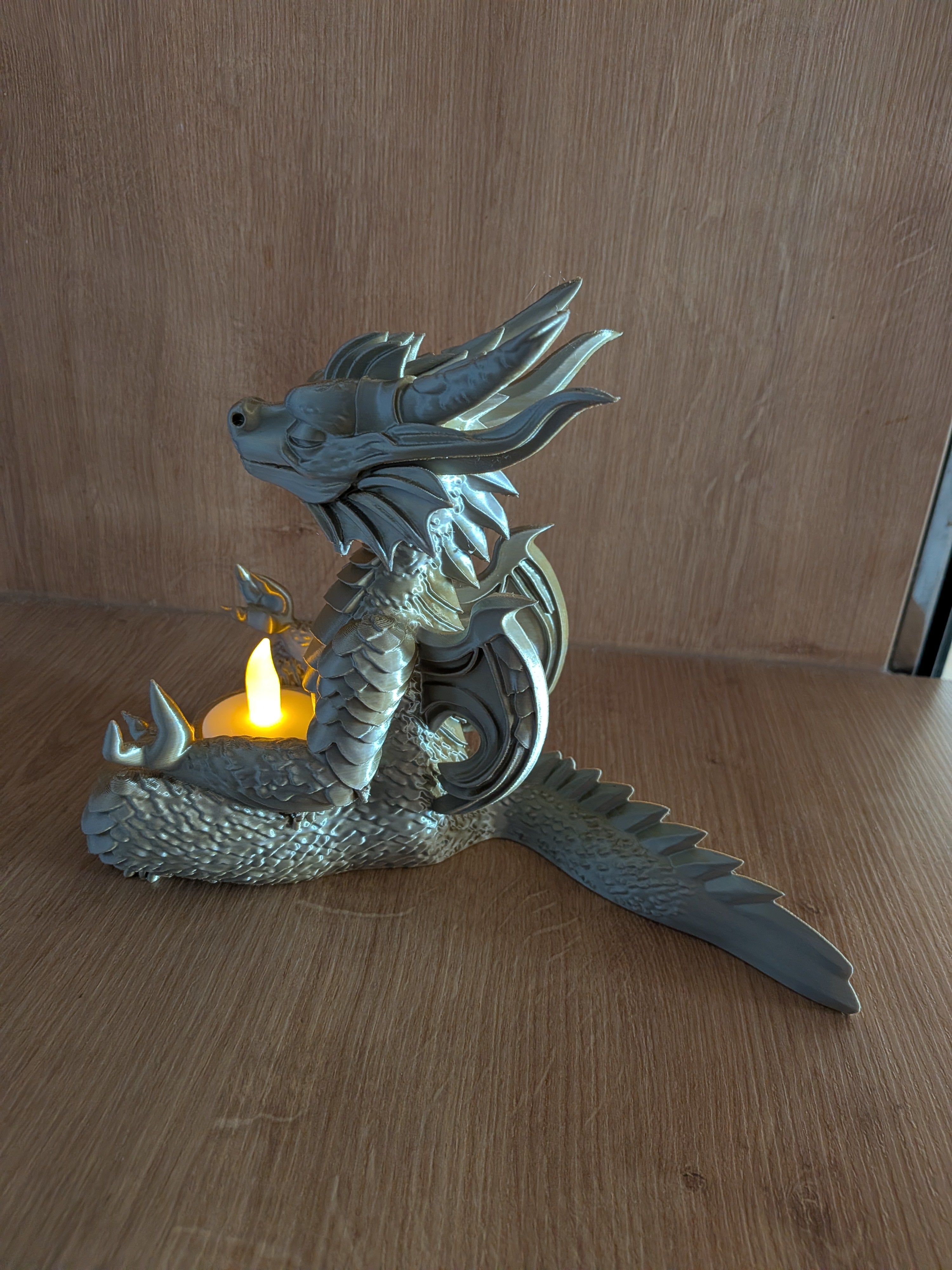 Entspannter Zen-Drache – 3D-gedruckte Deko-Figur