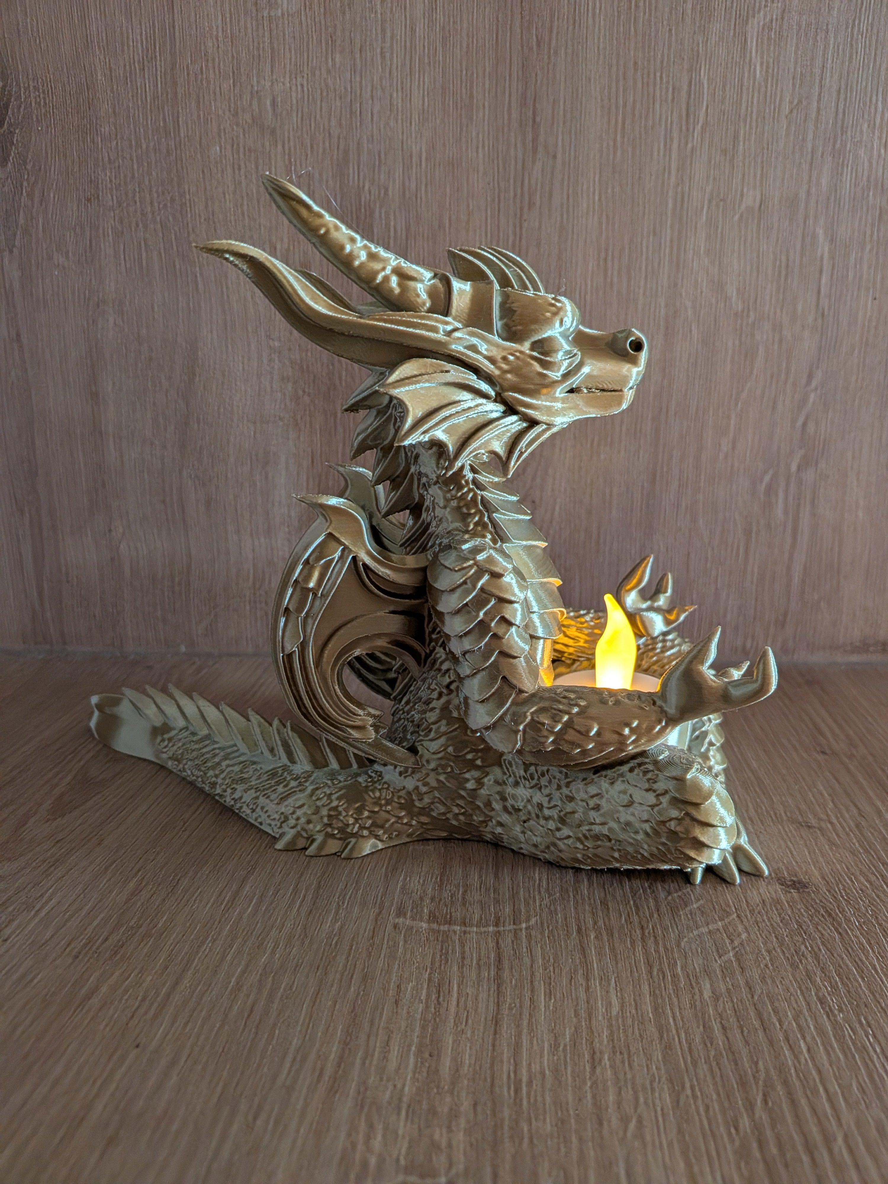 Entspannter Zen-Drache – 3D-gedruckte Deko-Figur